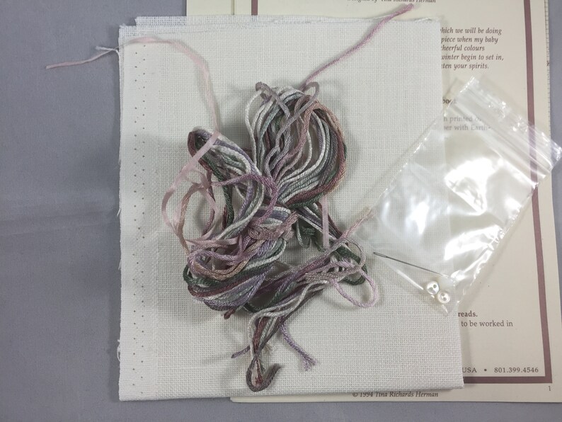 Vintage Cherry Heart Shepherd/'s Bush Counted Cross Stitch Kit Designed by Tina Richards Herman Heart Cross Stitch Kit