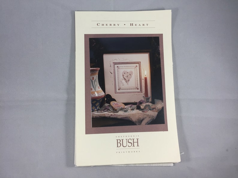 Vintage Cherry Heart Shepherd/'s Bush Counted Cross Stitch Kit Designed by Tina Richards Herman Heart Cross Stitch Kit