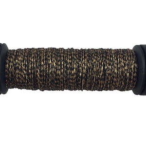 Black 005 Kreinik Metallics #8 Fine Braid 10 meters 1 spool