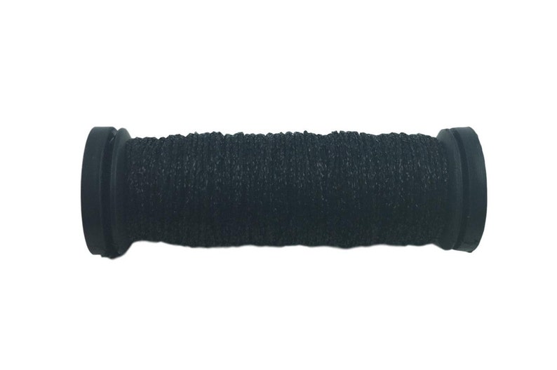 Black 005 Kreinik Metallics #8 Fine Braid 10 meters 1 spool