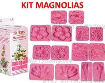 Moldes 3D para Flores Kit Magnolias Molde Plástico para Espuma Eva Foamy Foami Fomy Craft Moldes de Flores Foamy Termoformas MODELO MAGNOLIAS