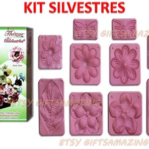 Flower Molds 3D KIT Eva Foam Craft Moldes de Flores Foamy Eva foam MODEL SILVESTRES Flores Termoformadas Goma Eva Thikas