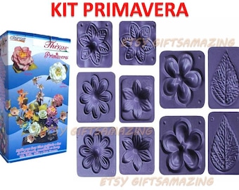 Flower Molds 3D KIT Foam Craft Moldes de Flores Foamy Eva foam MODELO PRIMAVERA Molde para hacer Flores Termoformadas Goma Eva
