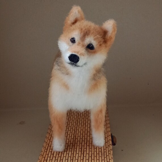Custom Miniature Realiste Animal 3d Portrait Akita Inu Cadeau Commemoratif Personnalise Pour La Perte De Chien