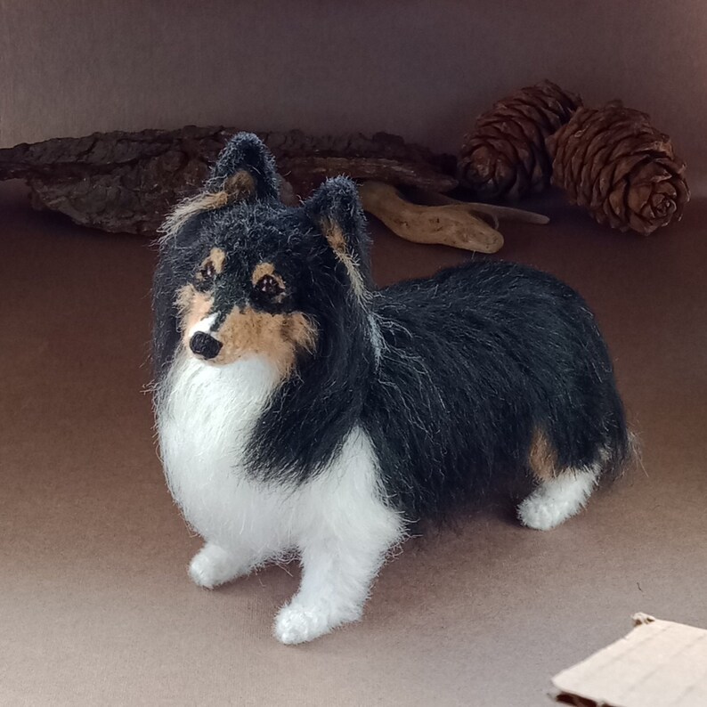 Miniature Custom Shetland Sheepdog Tricolor Personalized Etsy