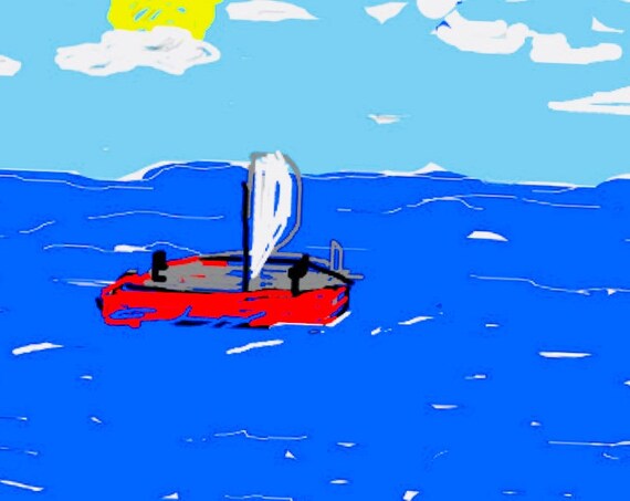 Small sailboat - 2 - Fine Art Prints