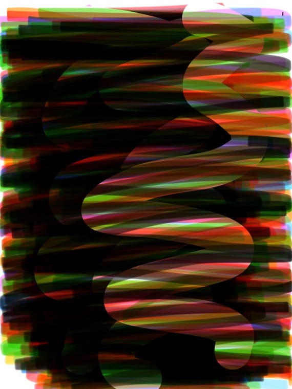 Lap Dance - Abstract Fine Art Print.