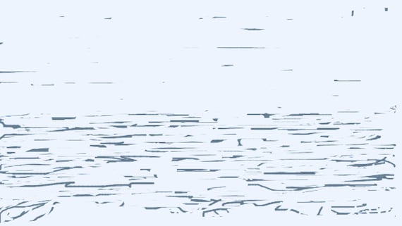 Tide - Thames Estuary - Chalkwell Beach  - February 2018 - Minimalist Fine Art Print.