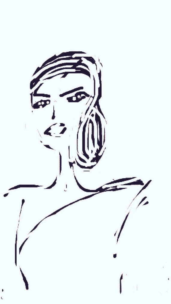 Lady - Minimalist Fine Art Print.