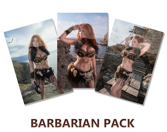 Barbarian pack - 3 HQ signed posters A4 or A3+ size