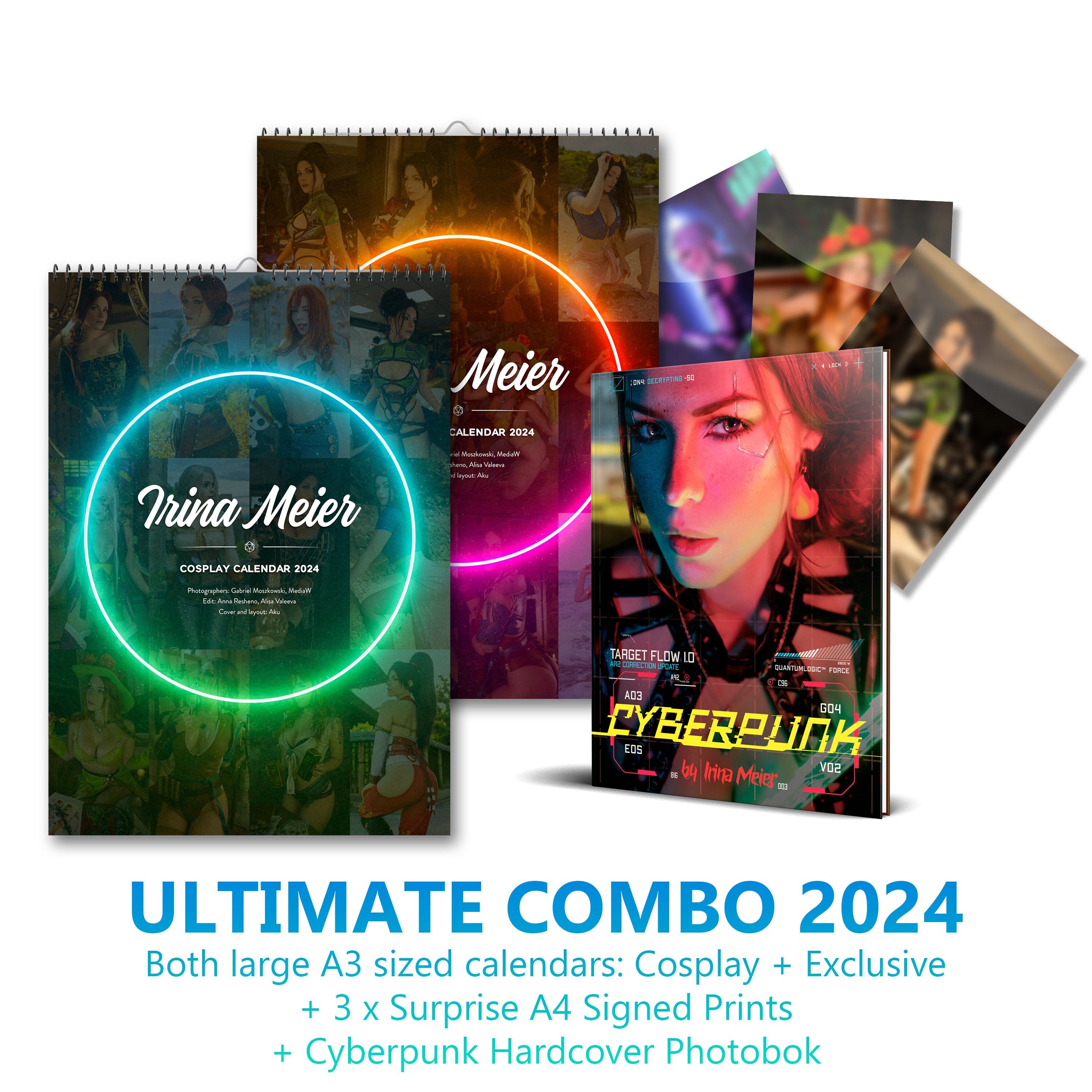 ULTIMATE Combo 2024 Both Large A3 calendars Cosplay calendar Boudoir