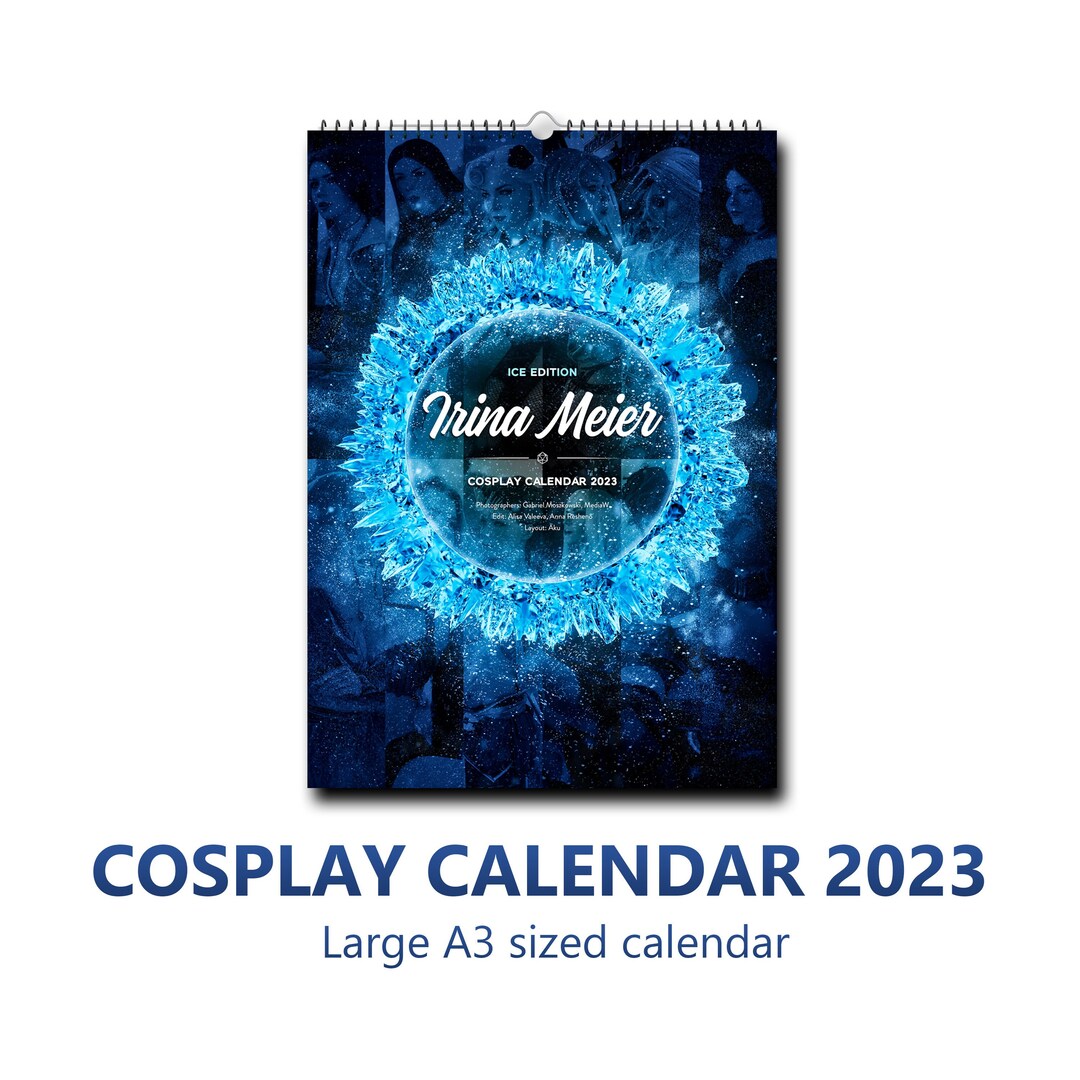 Cosplay Calendar 2023 Large A3 Size IRINA MEIER Etsy Hong Kong