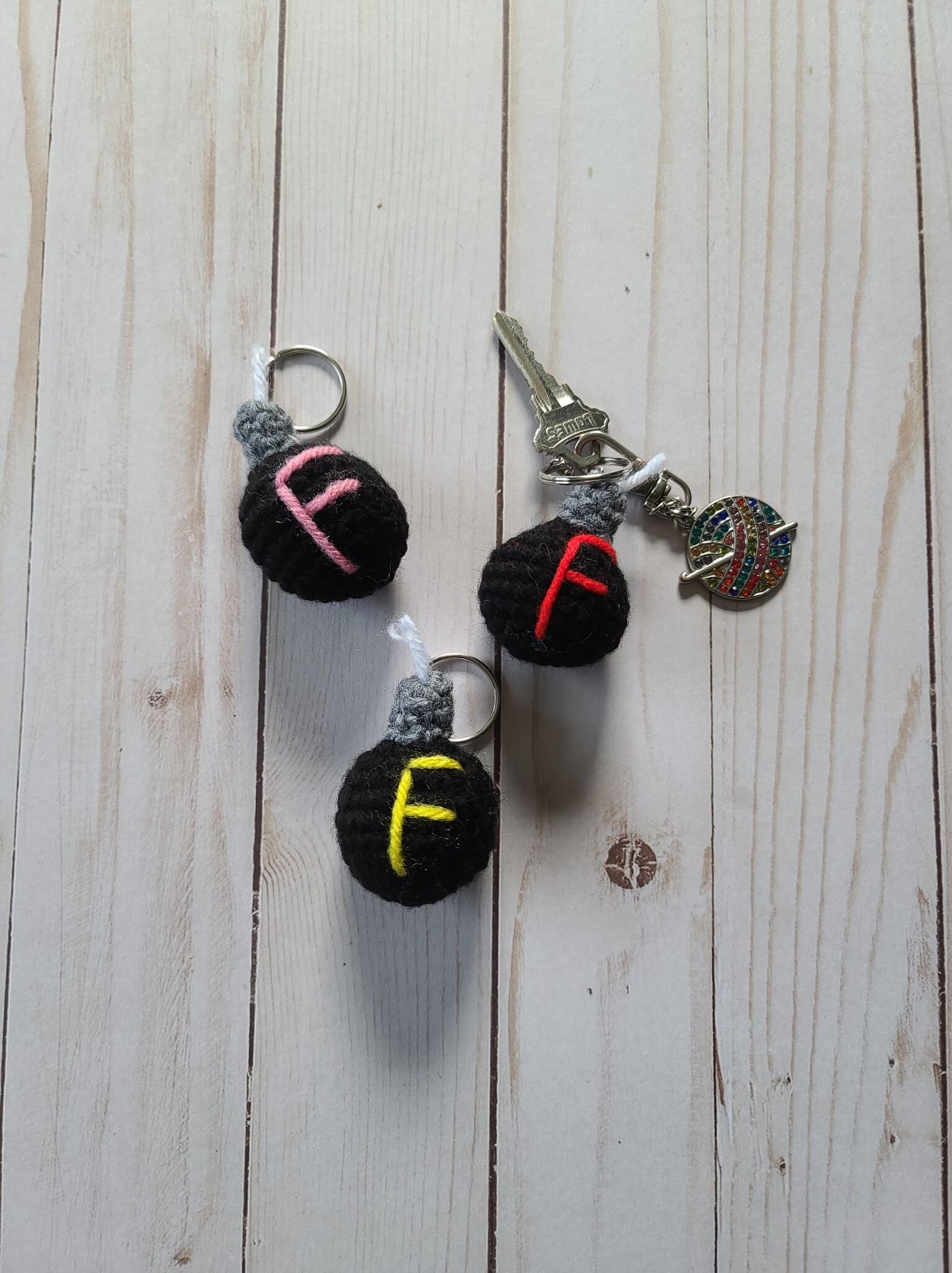 F Bomb Keychain PATTERN ONLY - Etsy