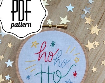 PDF Pattern: Christmas Embroidery Pattern - Digital Download - Instant Download - Christmas Embroidery  - Tree Decoration Embroidery
