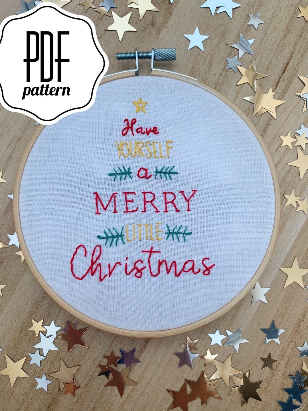 PDF Pattern: Christmas Embroidery Pattern - Digital Download - Instant ...