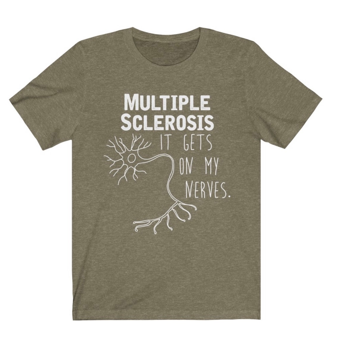 Multiple Sclerosis Tee Shirt Funny MS Shirt Multiple Etsy