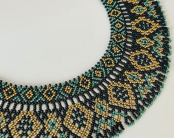Collana di perline Gerdan, collana tradizionale ucraina, girocollo di perline, collana unica, collana di perline, silyanka