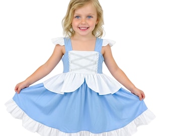 Cinderella dress for girls Glass slipper dress