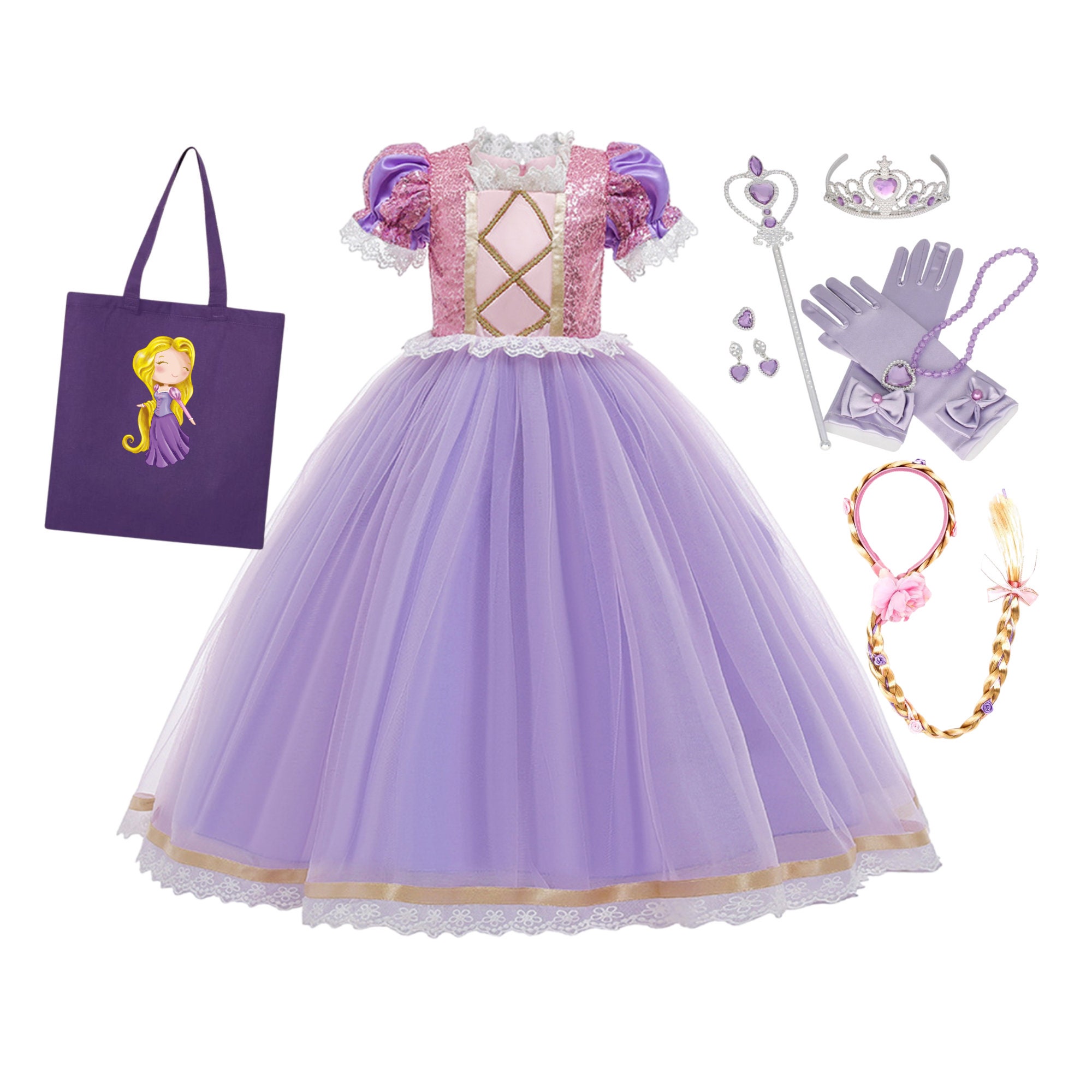 purple rapunzel dress