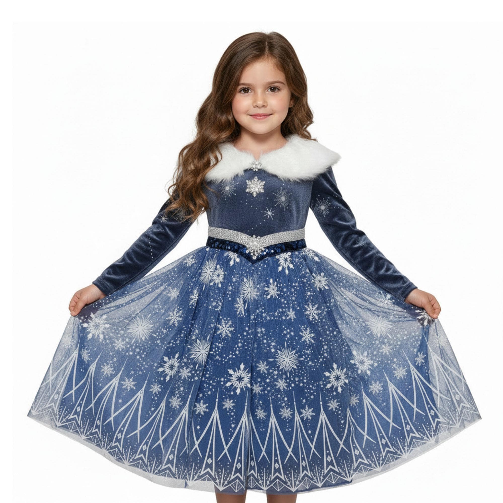 white christmas dresses Christmas Tree Tulle Dress-Shady Green main image 1