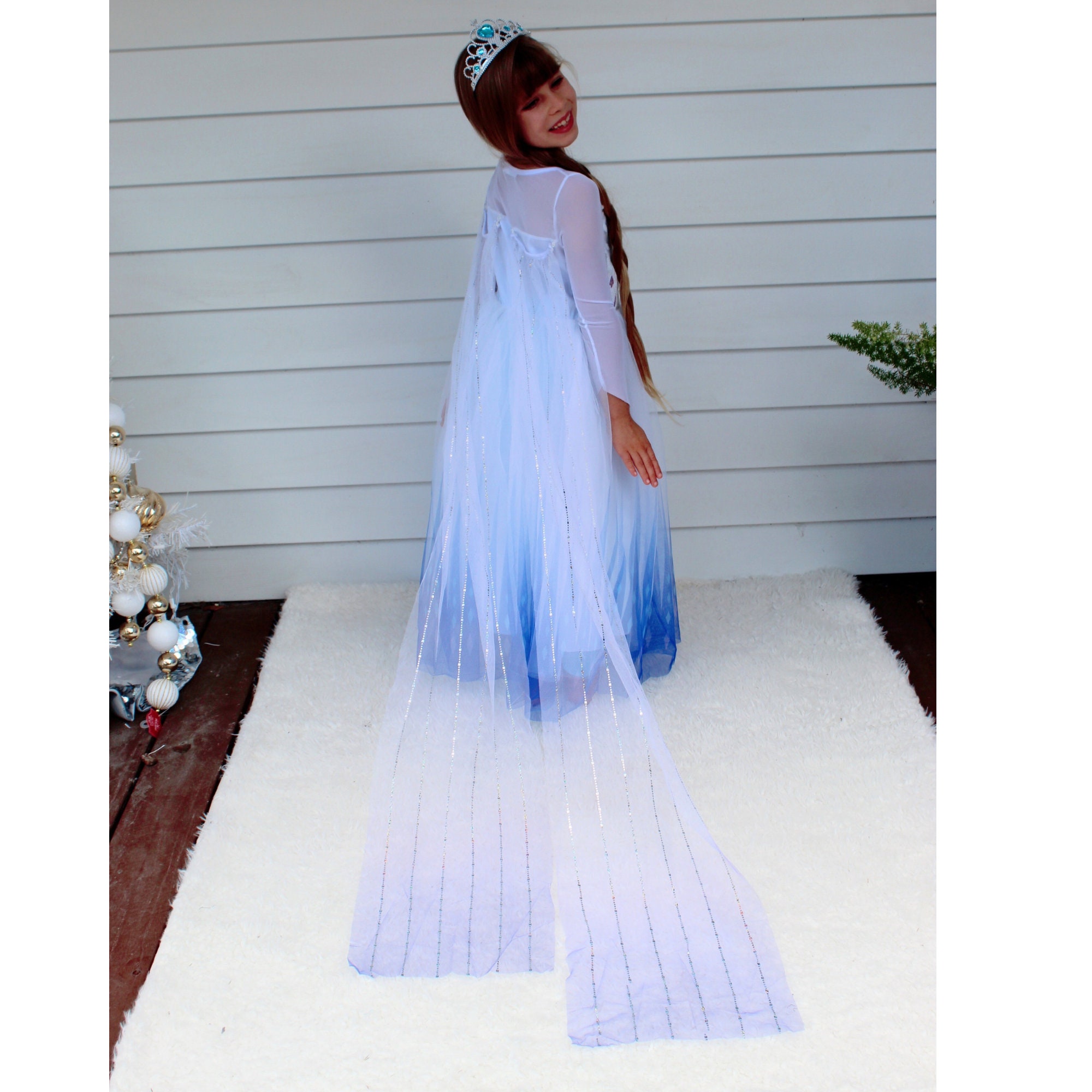 princess elsa dress frozen 2 KAWELL Deluxe Princess Dress Halloween Costumes for Girls Cosplay Christmas  Party Dresses Included Accessories,Child 4t