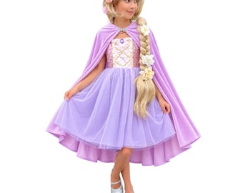Rapunzel dress for girls Tangled dress Princess pink purple dress Rapunzel Halloween costume Rapunzel toddler dress