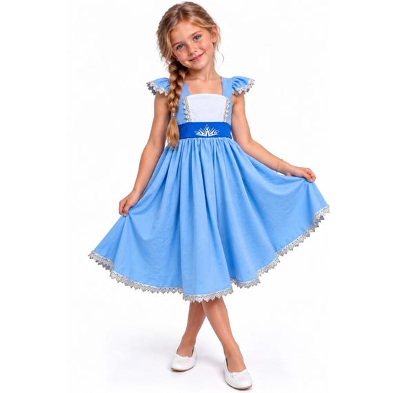 Frozen Elsa dress Ice Queen girls princess dress