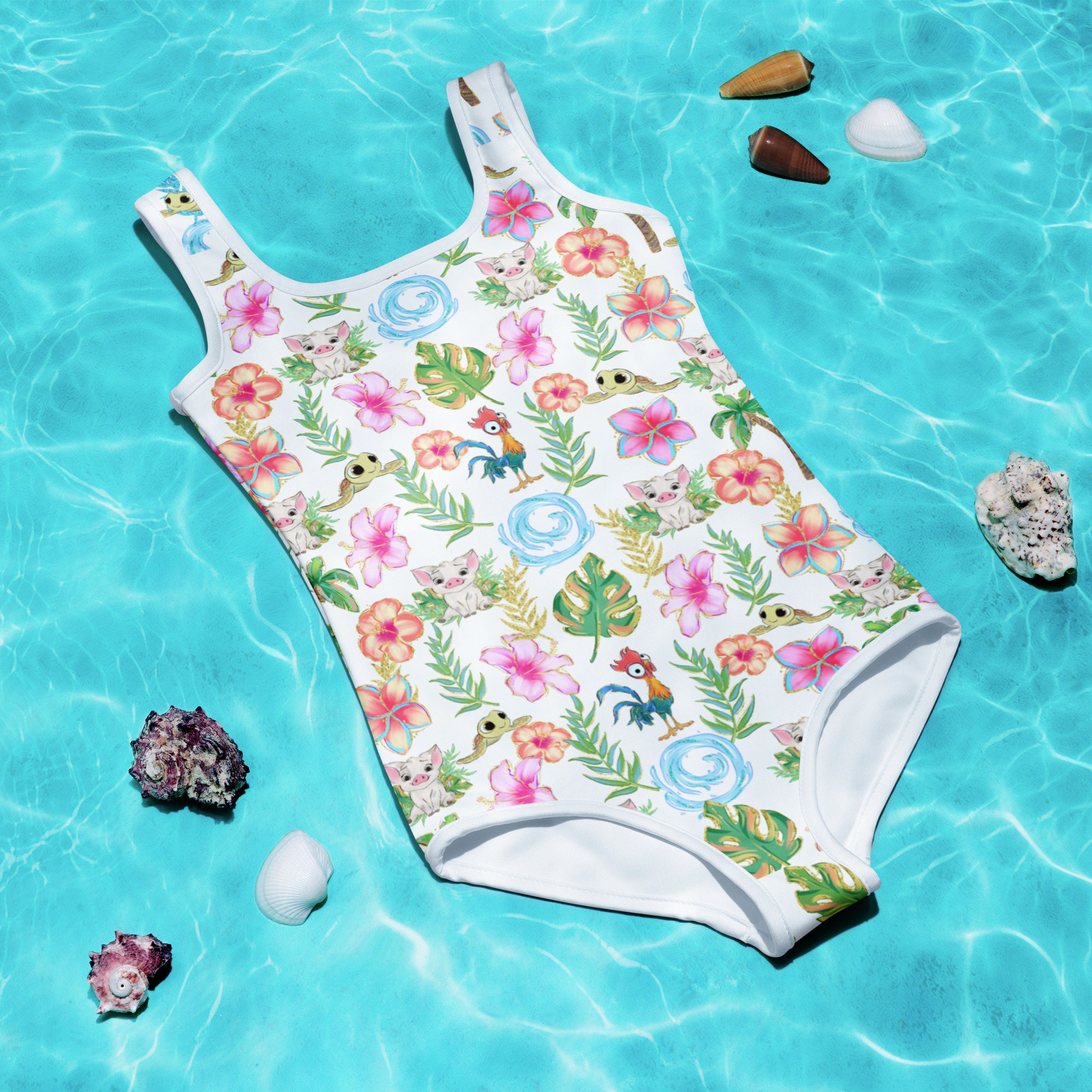 Girls moana swimsuit deals