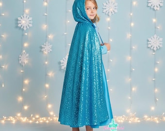 Princess Cloak, Hooded Cape Cloak, Princess gift set, Elsa Cloak, Ariel Cloak, Rapunzel Cloak + Accessories Gift for girls