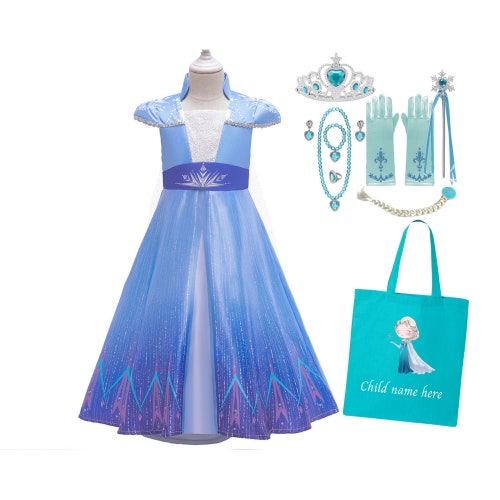 Elsa Dress Elsa Costume Ice Queen Dress Tote Bag Frozen Etsy Canada