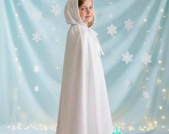 Prinzessinnen-Umhang Mit Kapuze Für Mädchen – Samt, Für Verkleidung Als Elsa, Anna, Belle, Rapunzel