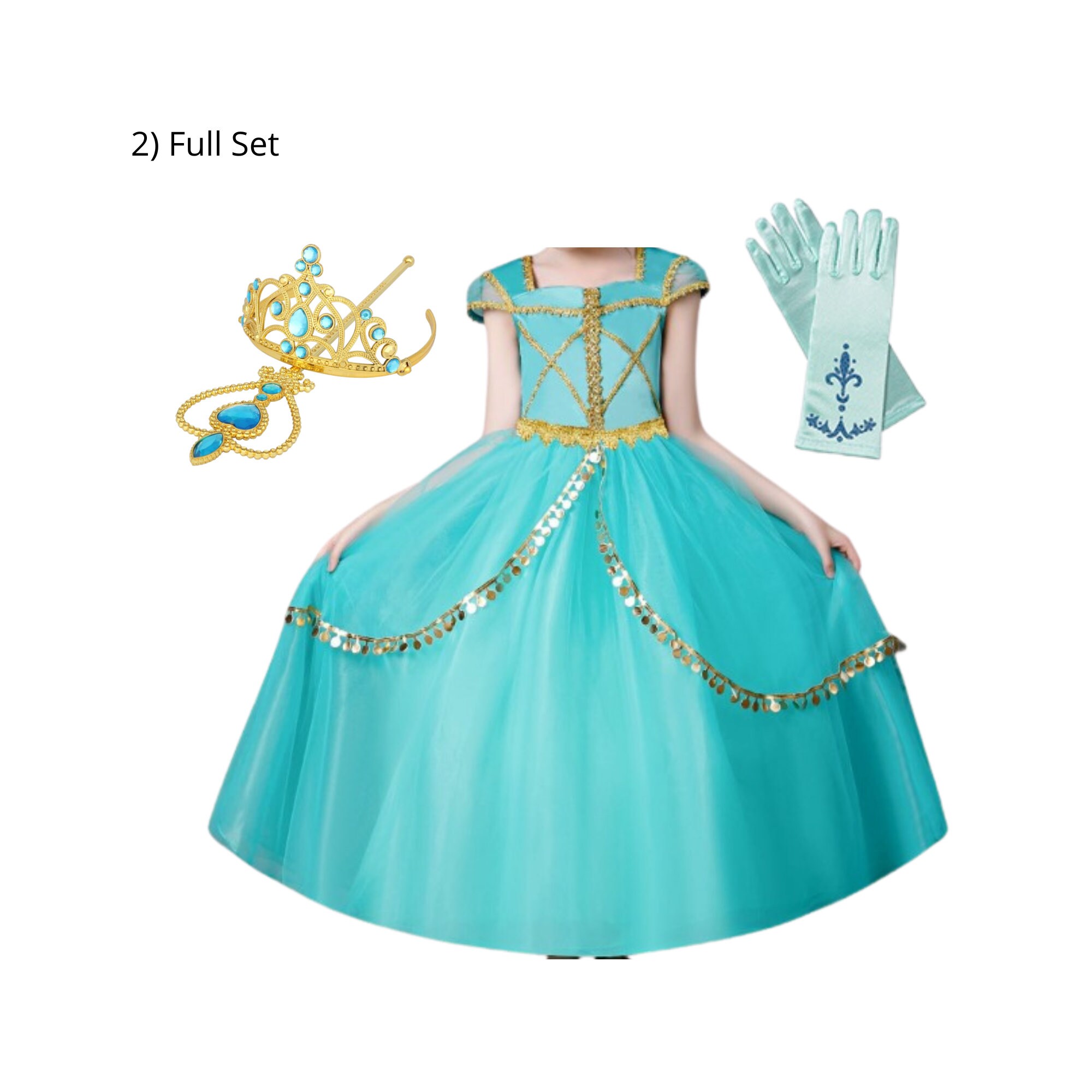 Princess Jasmine Dress Aladdin Princess Jasmine Dress Etsy