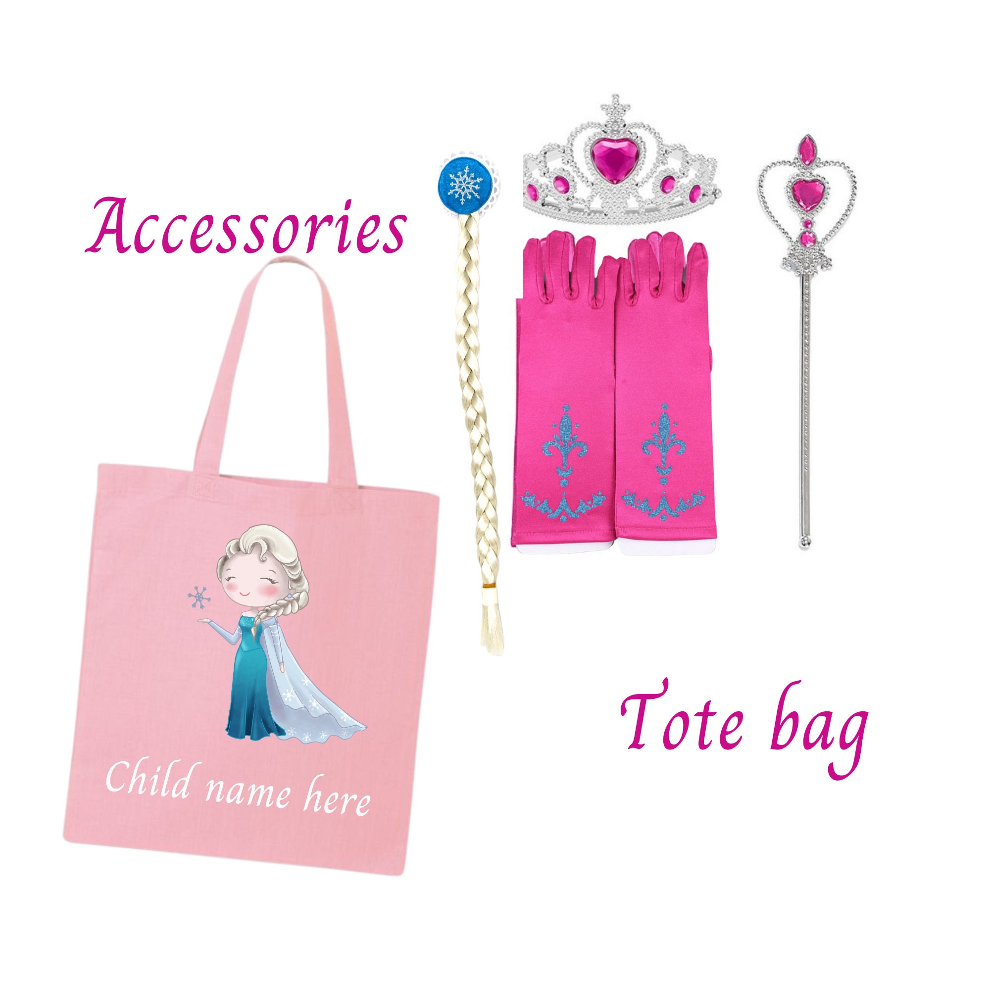 Frozen Elsa pink accessories gift set Elsa accessories wand Etsy