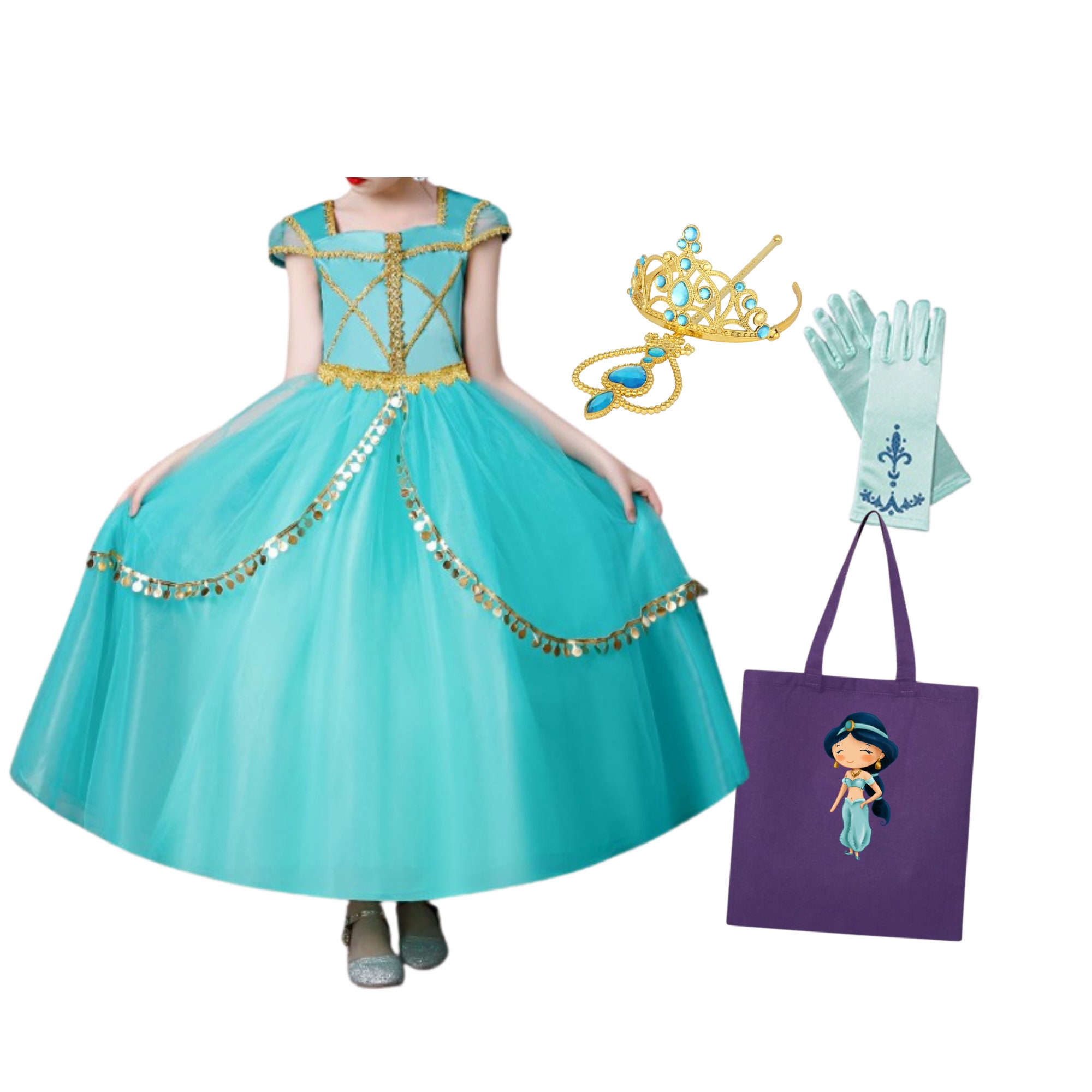Jasmine Dress Aladdin Princess Jasmine Dress Jasmine Etsy