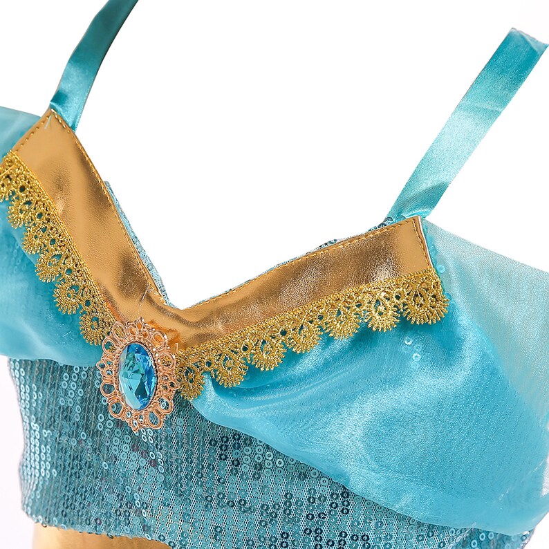 Princess Jasmine Aladdin Costume Jasmine Outfit Accessories Etsy