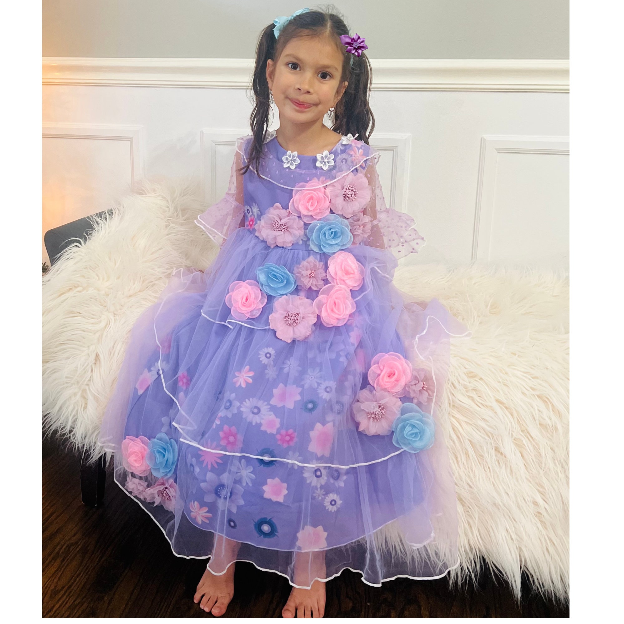 Encanto Isabela Dress Isabela Dress Flower Crown Flower Girl Dress Isabela Encanto Flower Girl Dress Gift for Girls Etsy