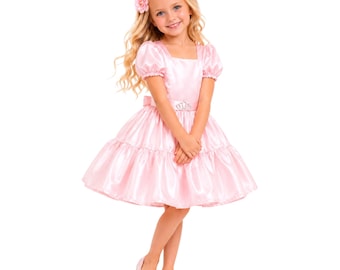 Princess Aurora Pink Dress Princess Pink Dress Puff Sleeves