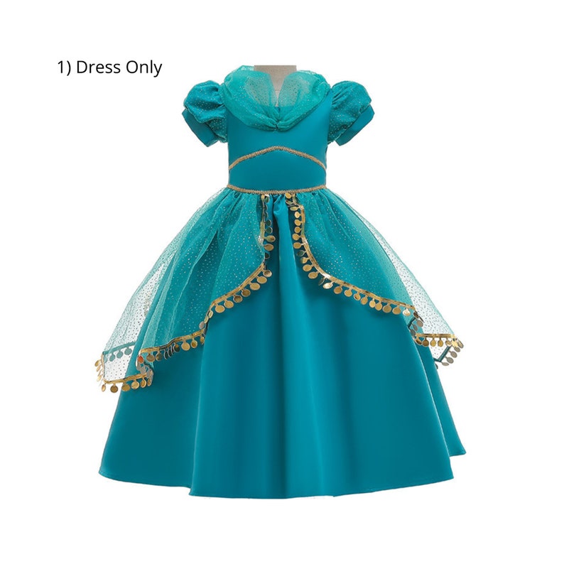 Princess Jasmine Dress Princess Jasmine Costume Aladdin Etsy