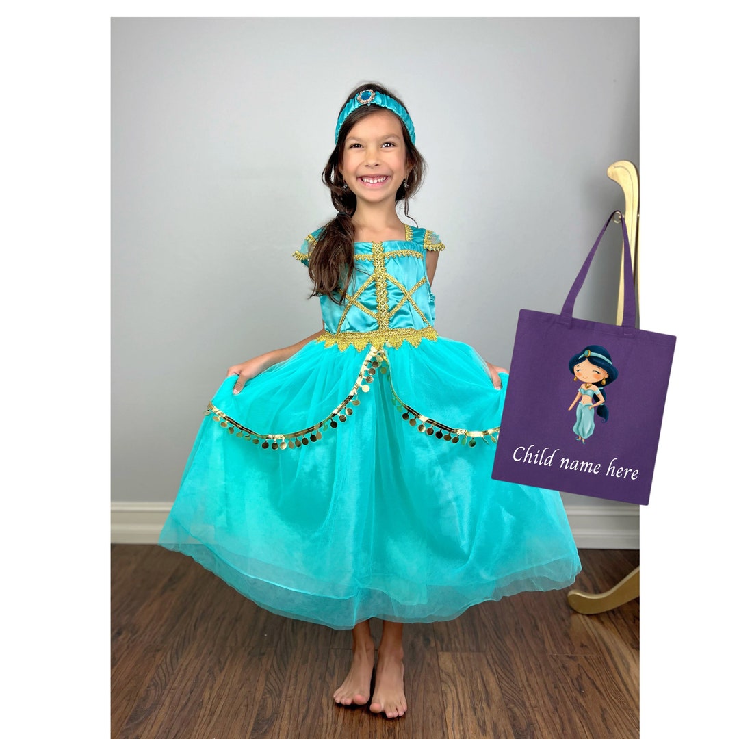 Princess Jasmine Dress, Aladdin Princess Jasmine Dress, Jasmine