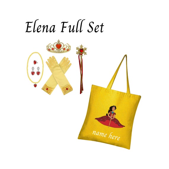 Princess Elena of Avalor Accessories With Personalized Tote Bag Princess Elena of Avalor Gift Set Gift for Girls Etsy