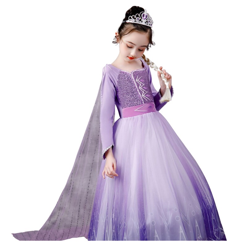 Elsa Frozen dress Elsa dress Elsa purple dress Elsa | Etsy