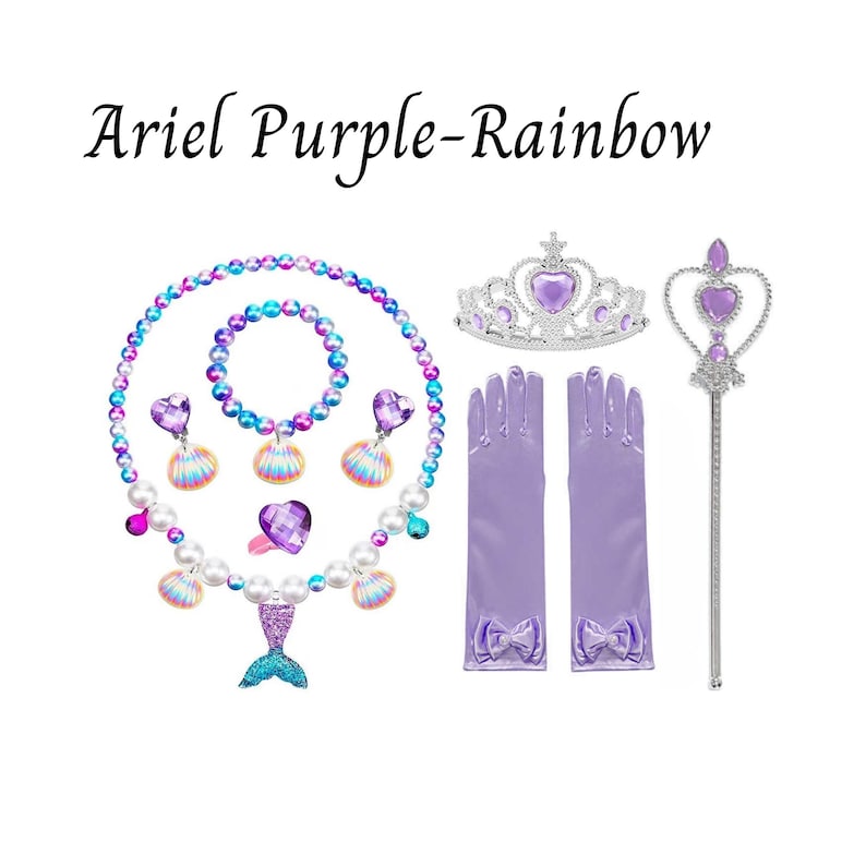 Ariel Little Mermaid Accessories With Personalized Tote Bag, Ariel ...