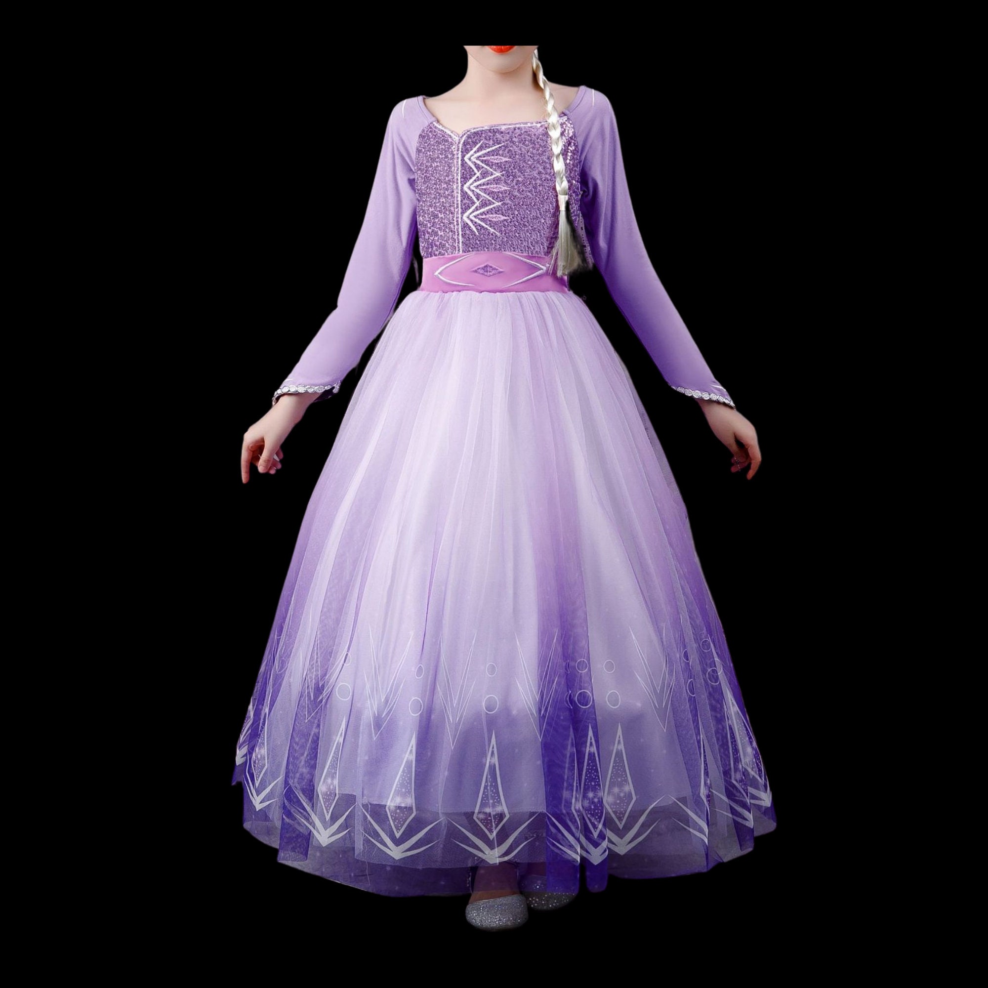 Elsa Frozen dress Elsa dress Elsa purple dress Elsa Etsy