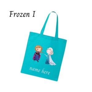 Frozen Elsa, Ice Queen sisters, Anna & Olaf Personalized Tote Bags , Gift for girls