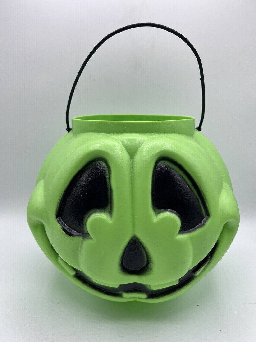 VTG Halloween Jack O Lantern Pumpkin Bucket Blow Mold General Foam ...