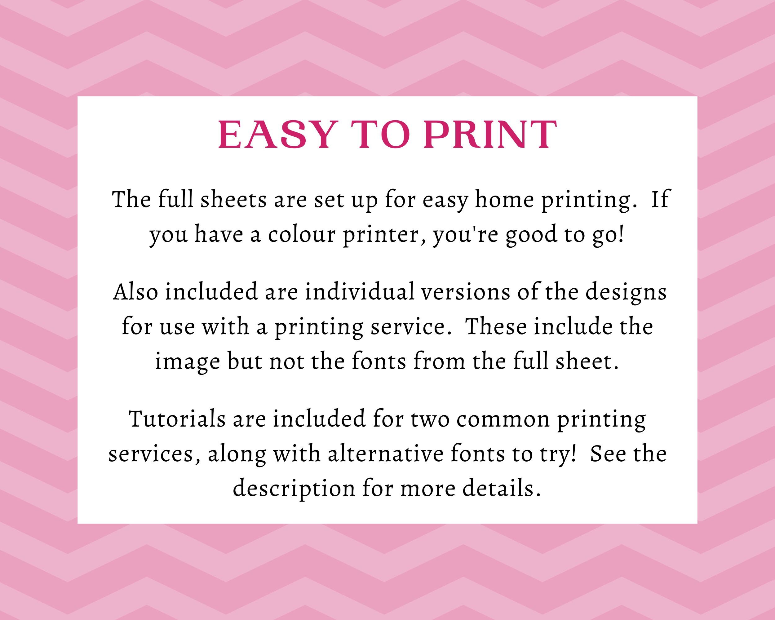 DIY Printable Quilt Address Labels Fillable Editable Cottagecore