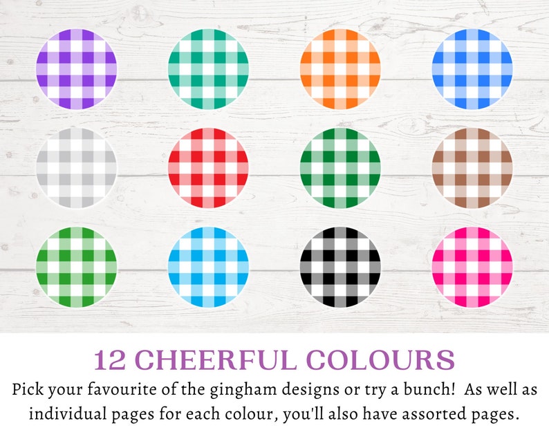 Printable Gingham Gift Tags Retro Gift Tags Template Thank You Tag ...