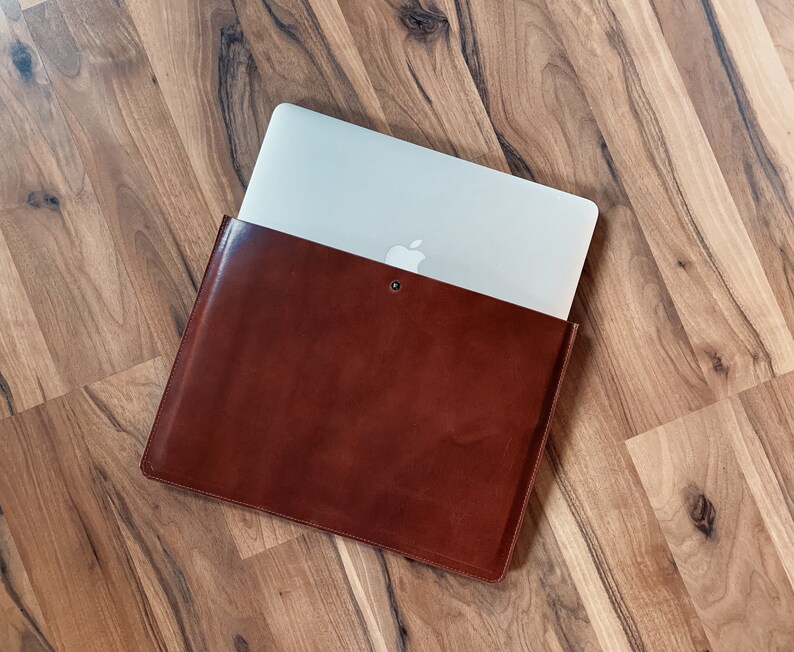 Handmade Brown Leather Laptop Sleeve Brown Leather Laptop Sleeve Leather Laptop Case