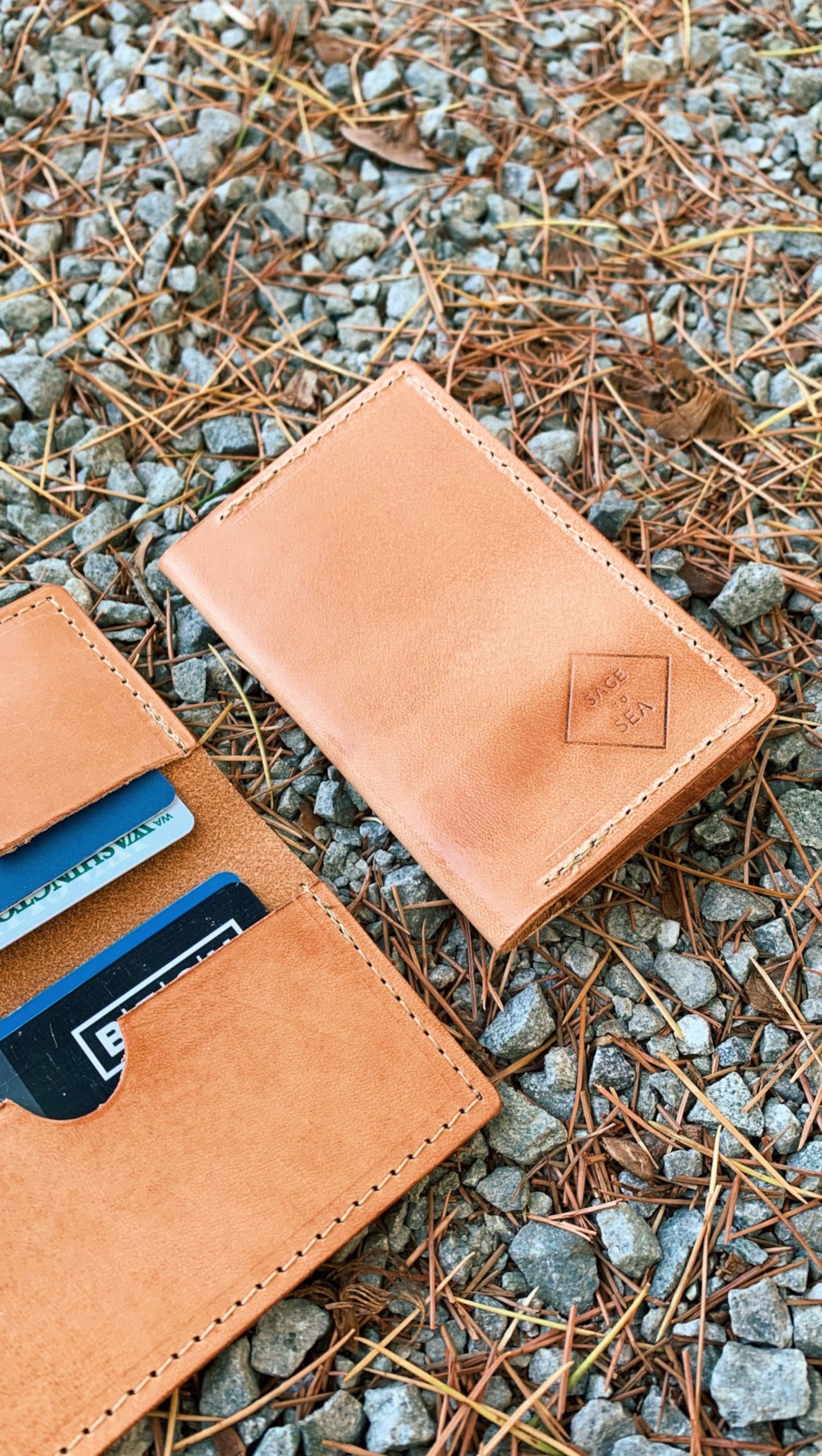 Key Fob & Card Wallet Gift Set en Natural Etsy