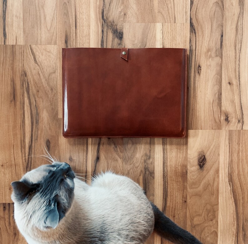 Handmade Brown Leather Laptop Sleeve Brown Leather Laptop Sleeve Leather Laptop Case